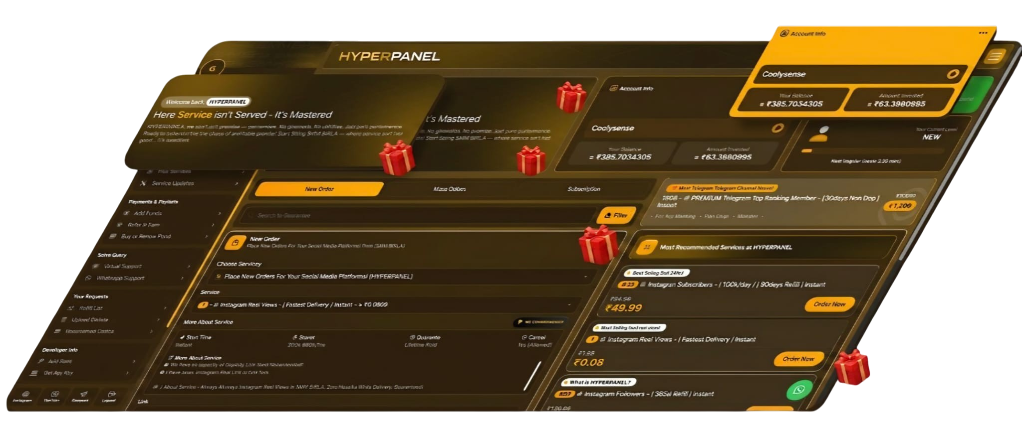 Dashboard Interface